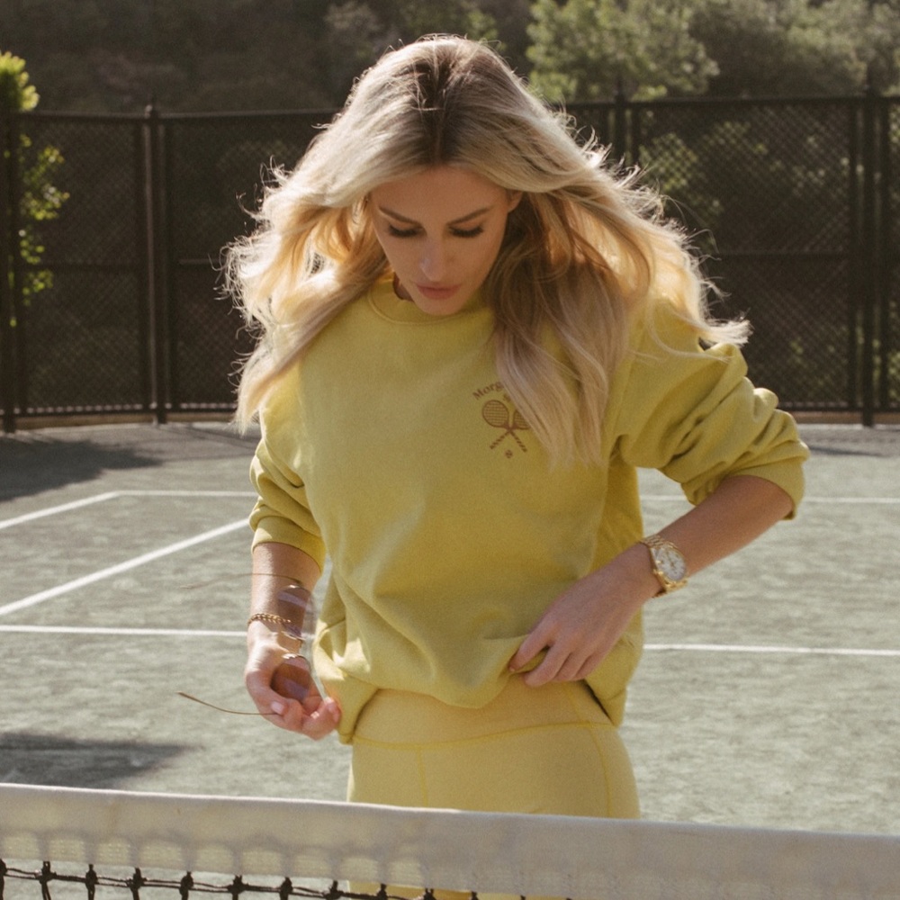 NWT Morgan Stewart Mustard Sweatshirt